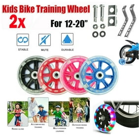 2pcs Bicycle Mute Training Wheels for 12-20 inch Single Speed Bicycle Stabilizer